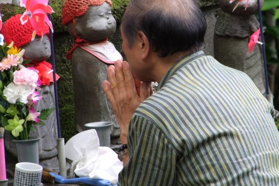 Estatuas Jizo del templo Zojo-ji 
