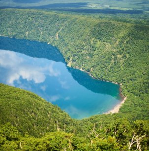 Thumbnail for Lake Mashu, as seen from Mount Mashu